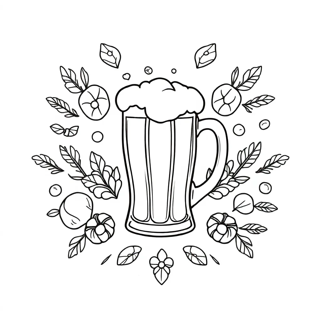 Beer kleurplaat voor kinderen