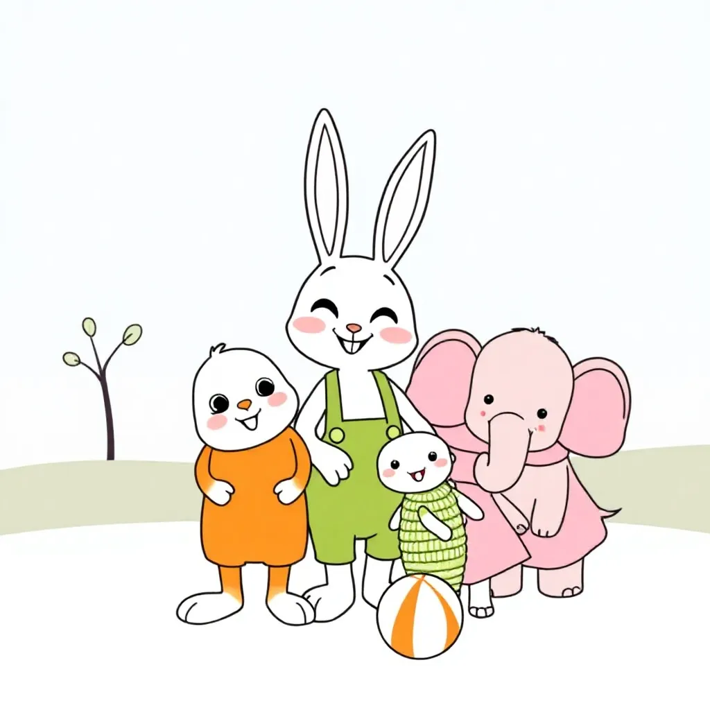 Bing coloring page for children