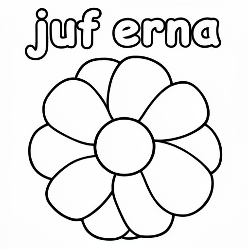 bloem (zonder steel en zonder rest van de omgeving) met de tekst in de stempel van de bloem