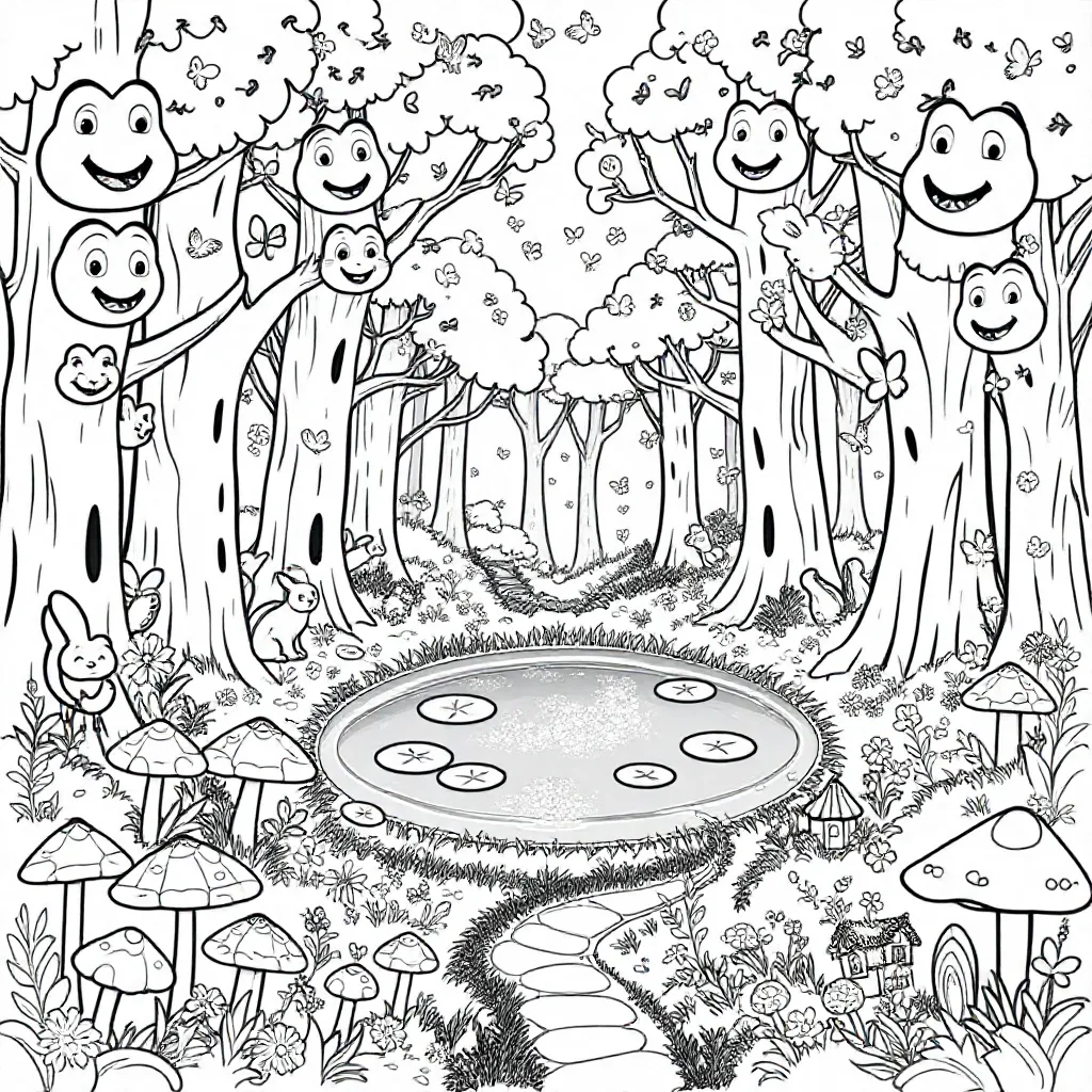 Bloemen coloring page for children