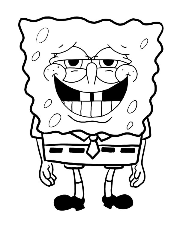 Bob Esponja Se Ve Gracioso coloring page for children