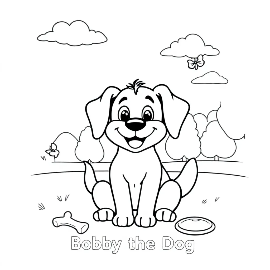 Bobby De Hond coloring page for children