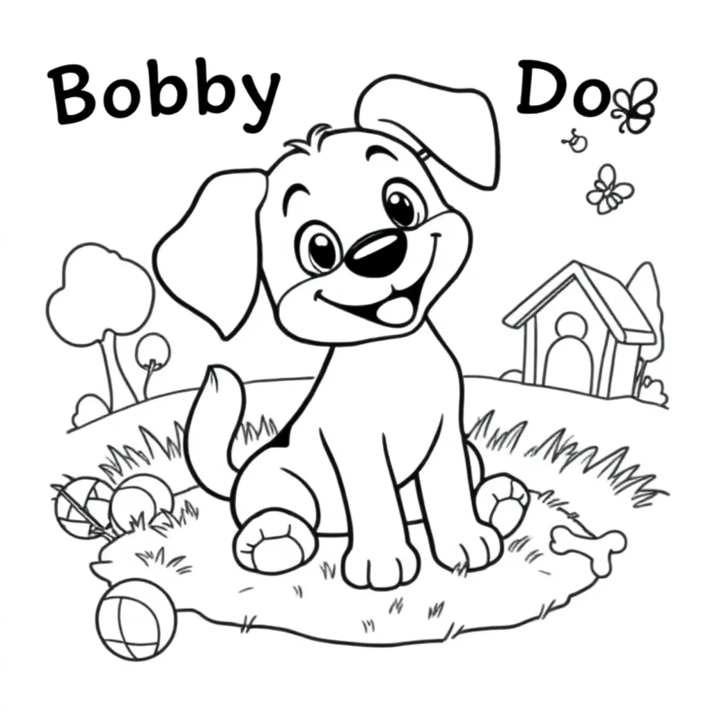 Bobby De Hond coloring page for children