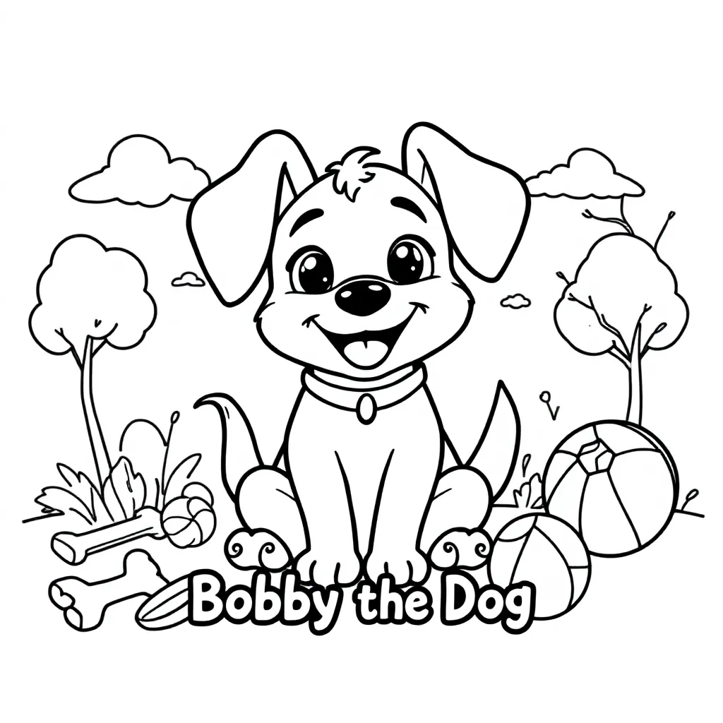 Bobby De Hond coloring page for children