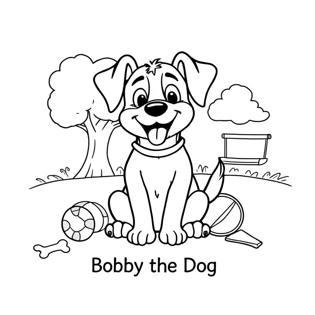 Bobby De Hond coloring page for children