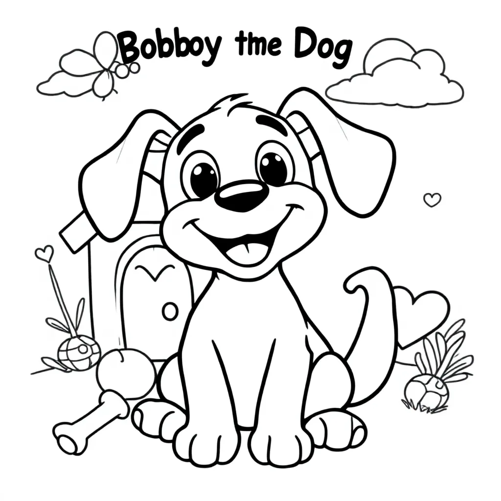 Bobby De Hond coloring page for children