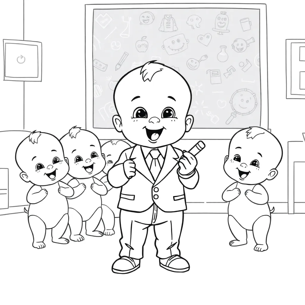 Free Boss Baby Cartoon Coloring Pages for Creative Kids