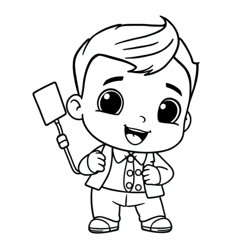 Free Boss Baby Cartoon Coloring Pages for Creative Kids' Parties - Coloring Sheets