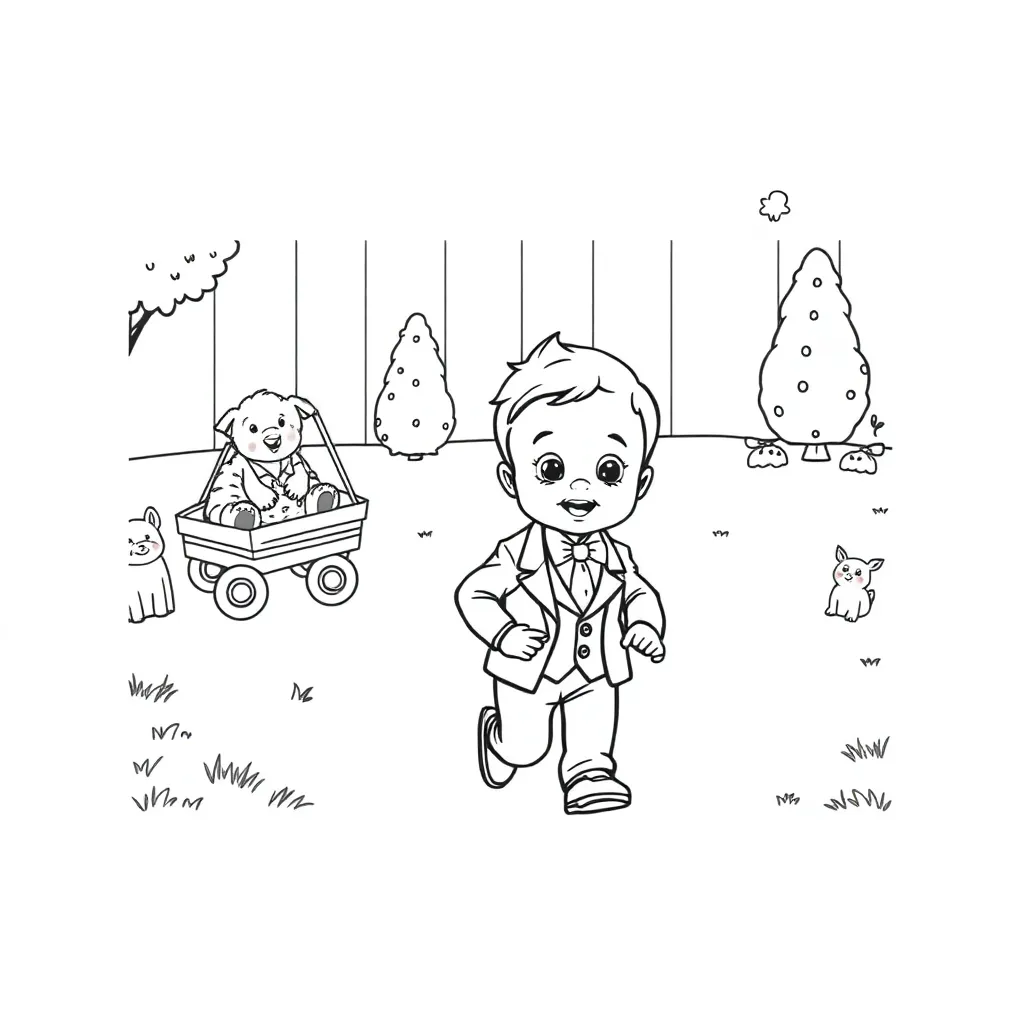 Coloring Page Free Boss Baby Cartoon Kids Movie Creative Drawing Coloring Pages