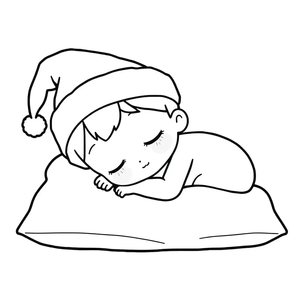 Free Bumba Sleeping Clown Coloring Page for Kids.