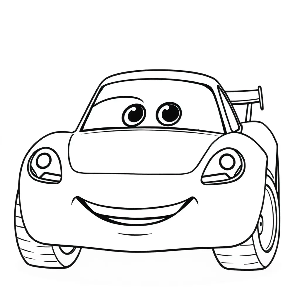 Cars Disney Pixar Animatie Racen coloring page for children