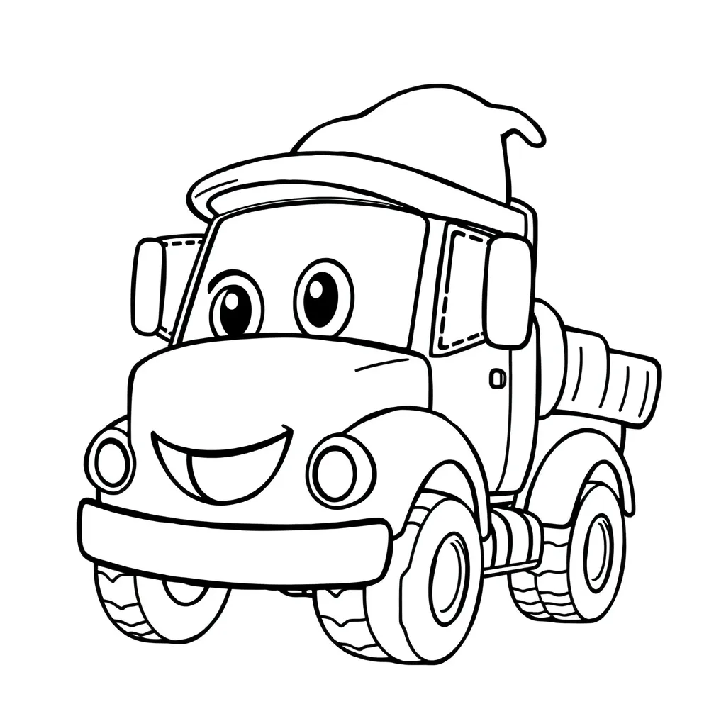 Cars Truck Animatie Disney Pixar coloring page for children