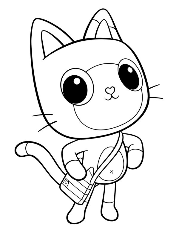 Casa de Muñecas de Gabby Pandy Paws coloring page for children