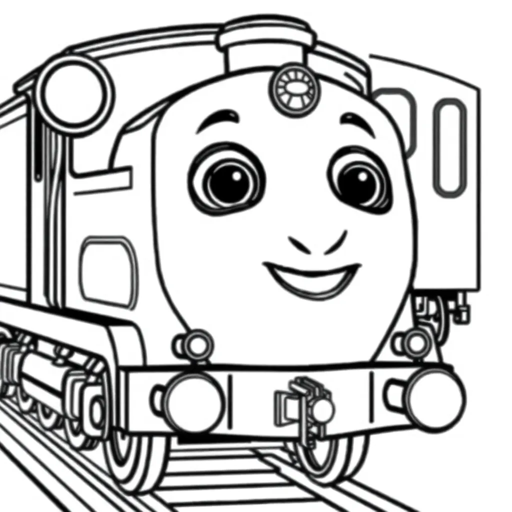 Feuille de coloriage gratuite Chuggington Train Adventure Enfants Créatif Colorier
