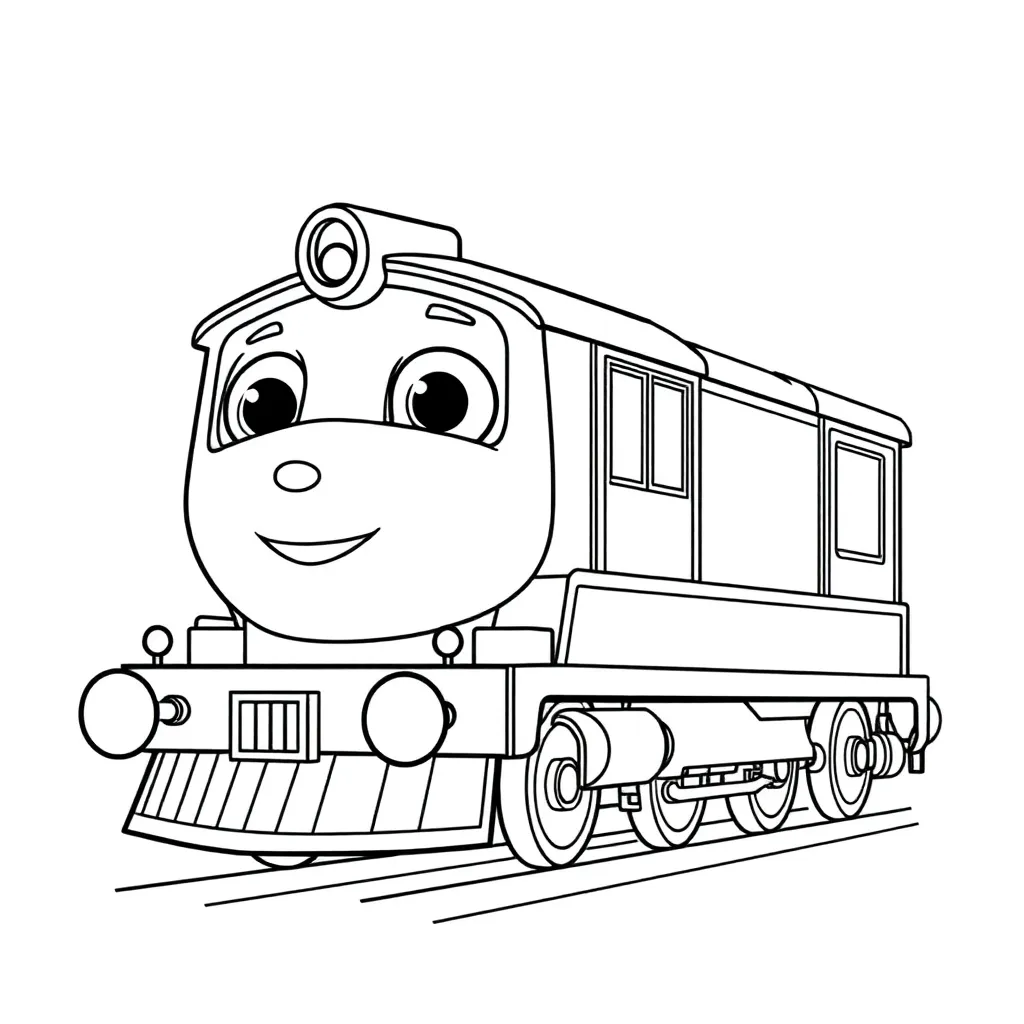Chuggington Trein Cartoon Kindvriendelijk Avontuur coloring page for children
