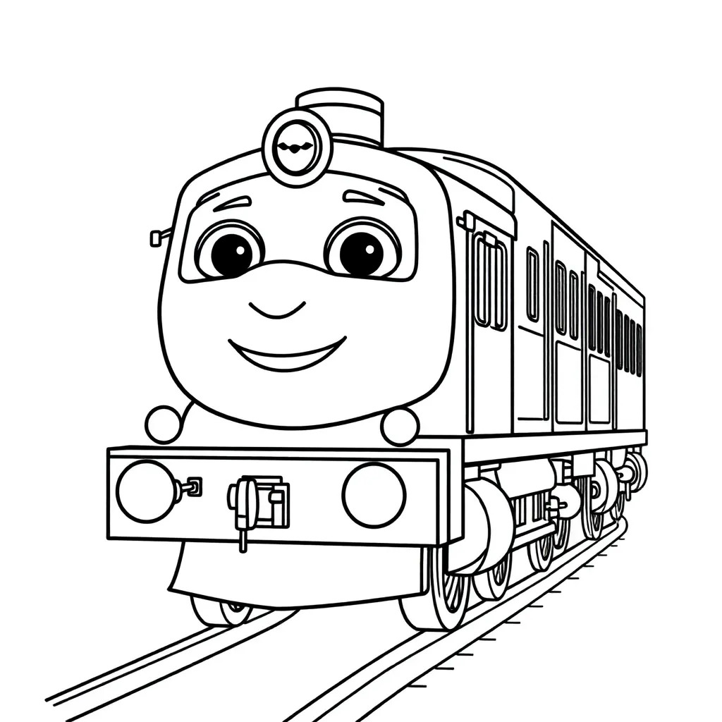 Chuggington Trein Cartoon Kindvriendelijk Avontuur coloring page for children