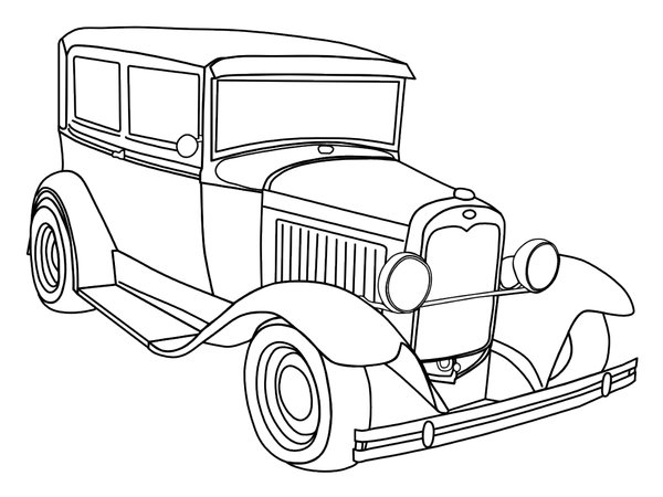 Coches Antiguos coloring page for children
