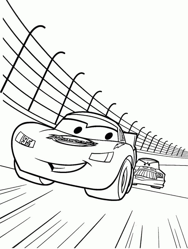 Coches De Carrera Rayo Mc Queen coloring page for children