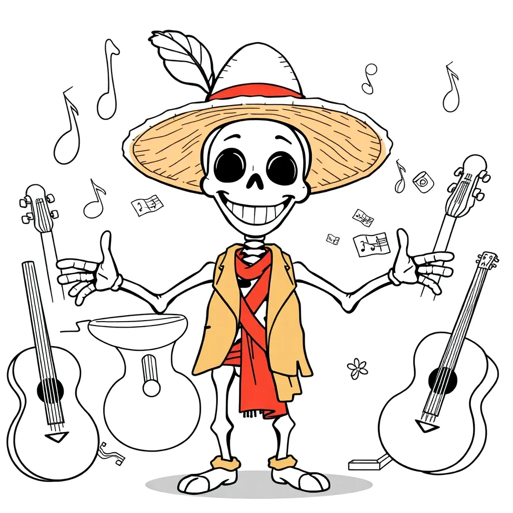 Coco Disney Pixar Muziek Animatie coloring page for children