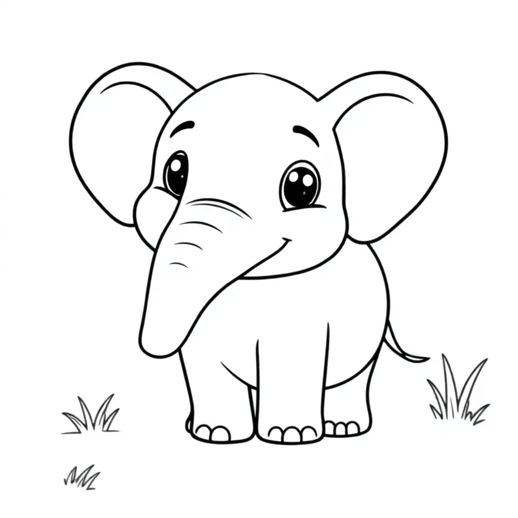 dier kleurplaat voor kinderen