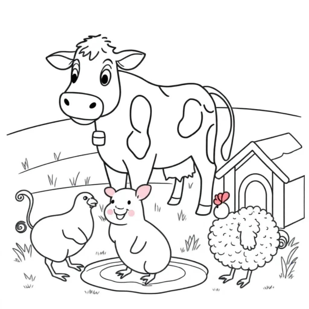 Feuille de coloriage Animaux gratuits Feuille de coloriage pour Enfants