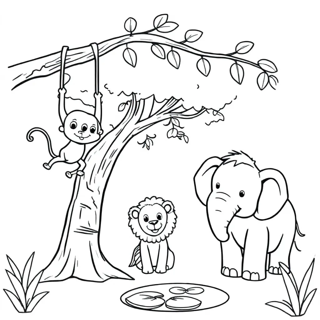 dieren coloring page for children