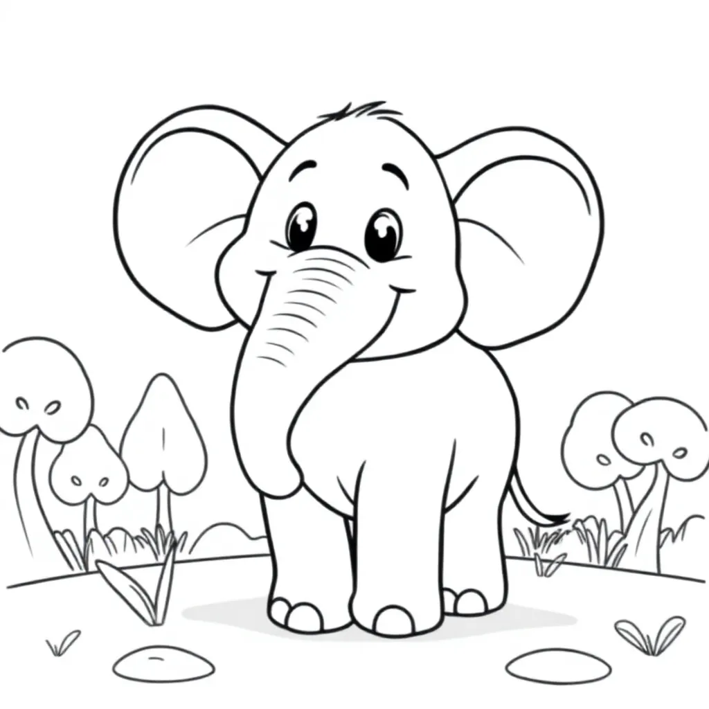 dieren kleurplaat voor kinderen