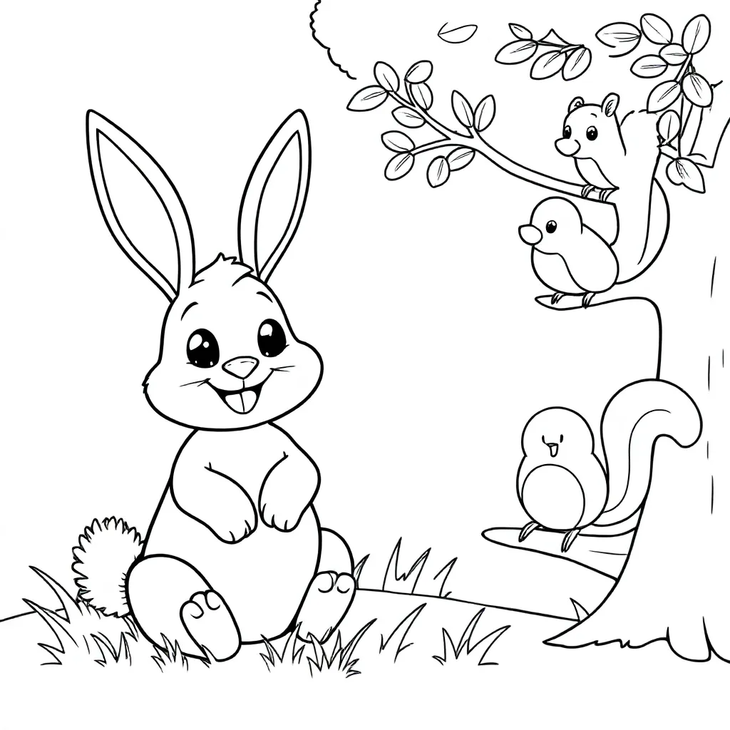 dieren kleurplaat voor kinderen