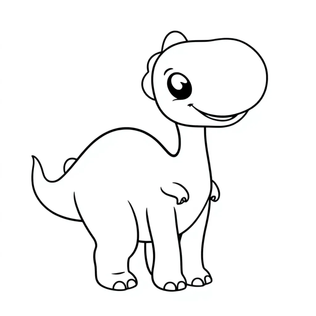 Dino coloring page for children