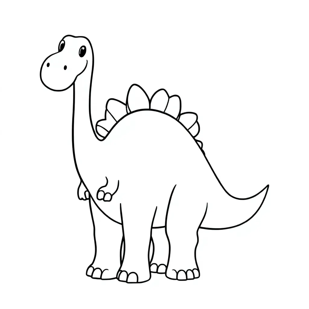 dinosaurus kleurplaat voor kinderen