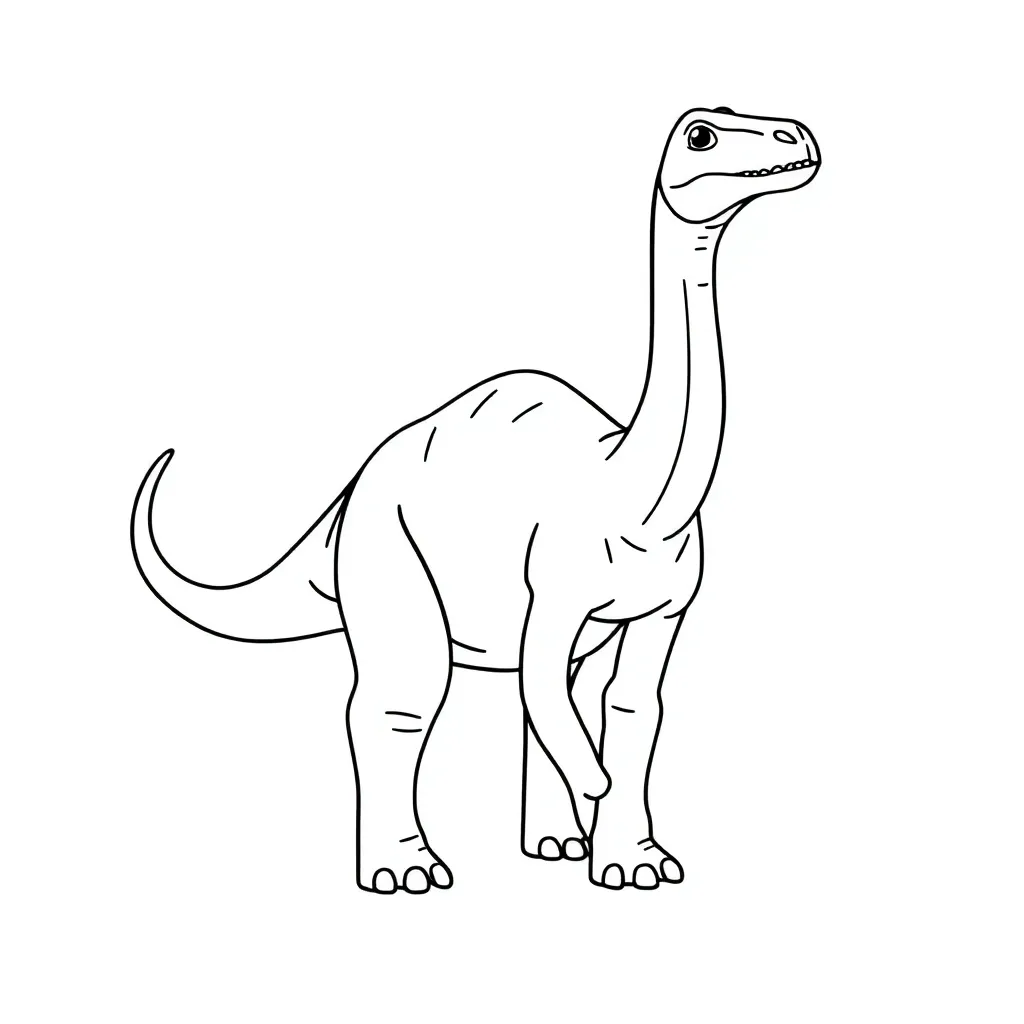 Dinosaurus Prehistorisch Realistisch Natuur Educatief coloring page for children