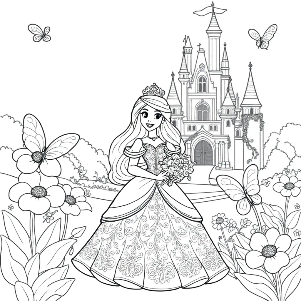 Disney kleurplaat voor kinderen