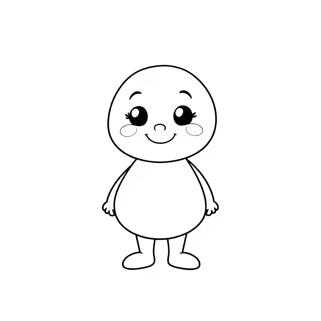 Figur kleurplaten voorbeeld