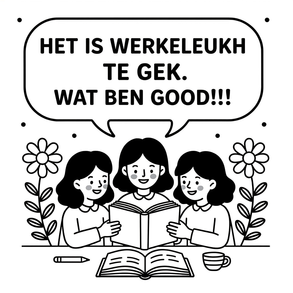Een meiden oek coloring page for children