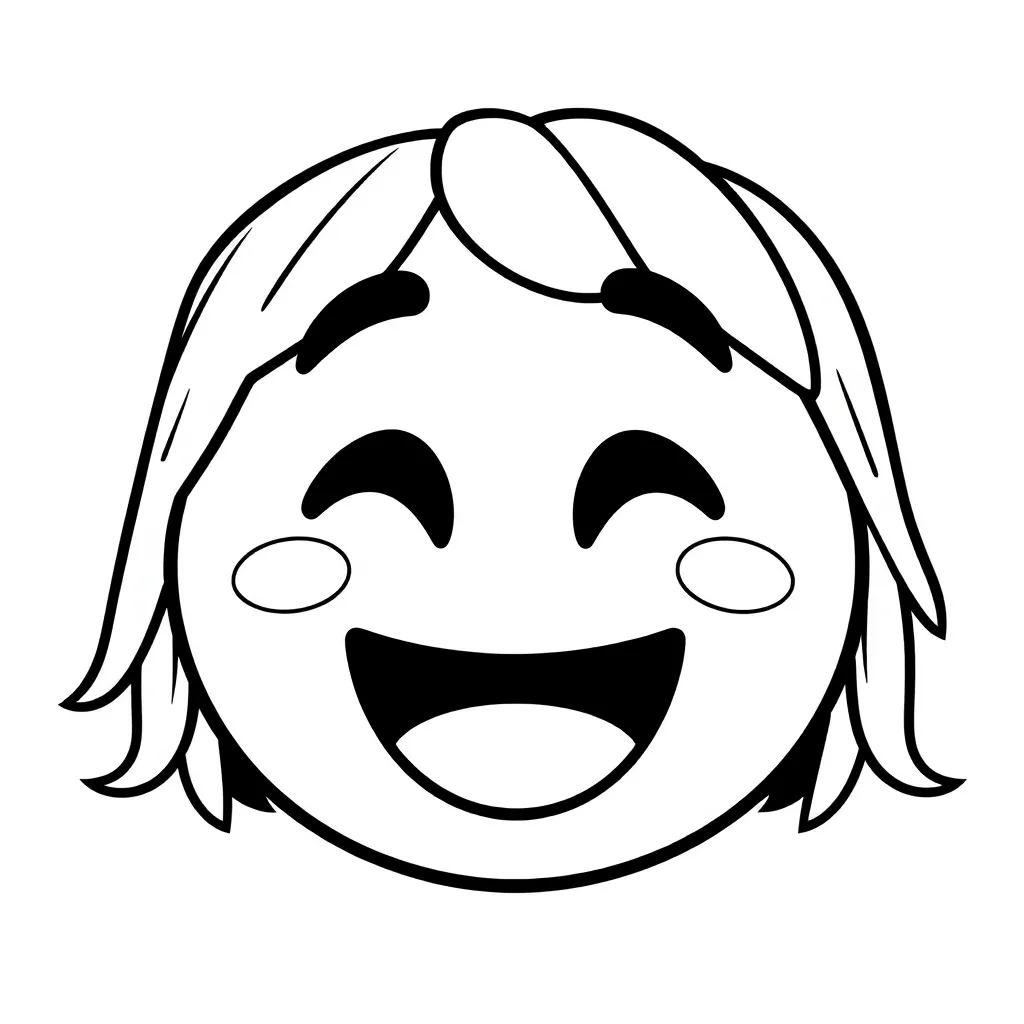 Free Emoji Emotion Coloring Pages - Creative Drawing Fun Coloring Page