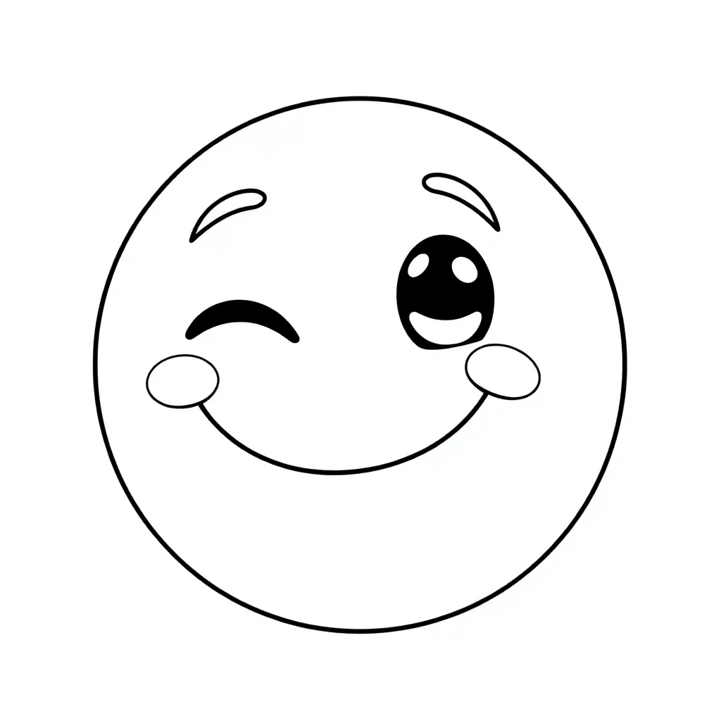 Free Emoji Emotion Faces Coloring Pages - Creative Drawing Coloring Pages