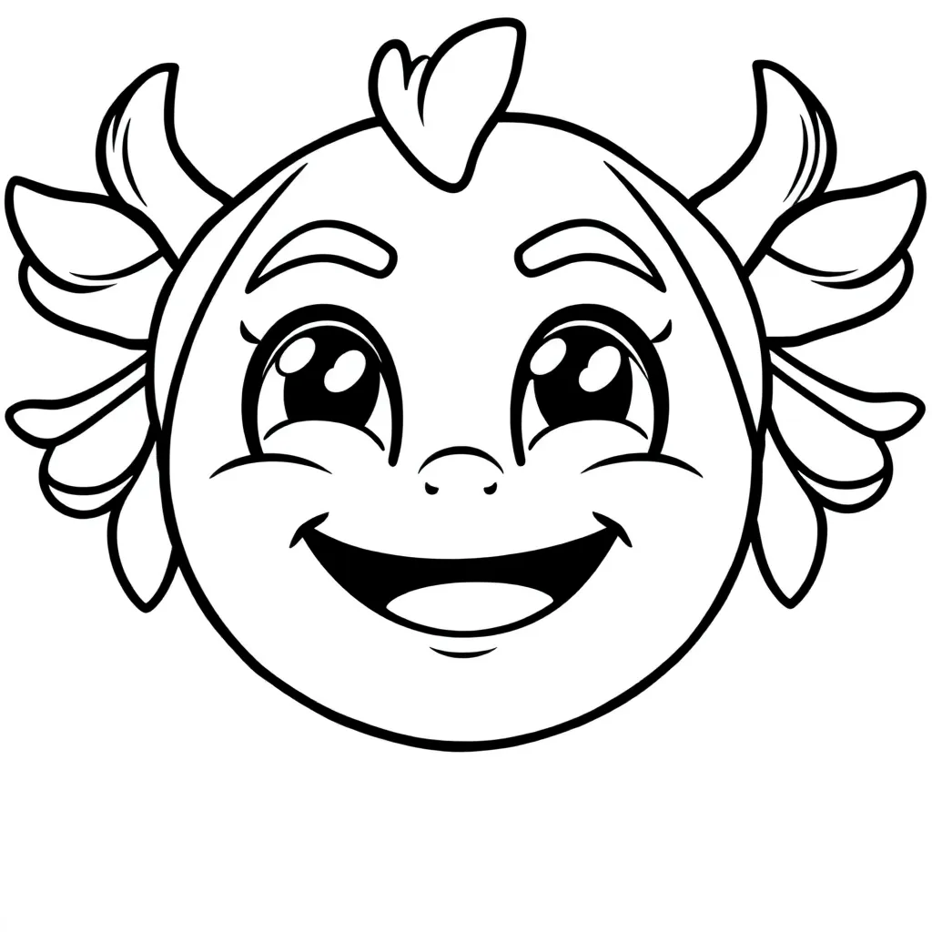 Emoji Emoties Grappig Tekens Vrolijk coloring page for children