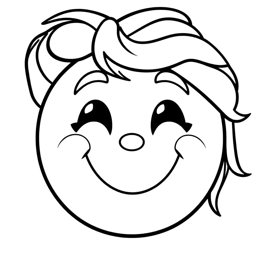 Emoji Emoties Vrolijk Creatief Tekenen coloring page for children