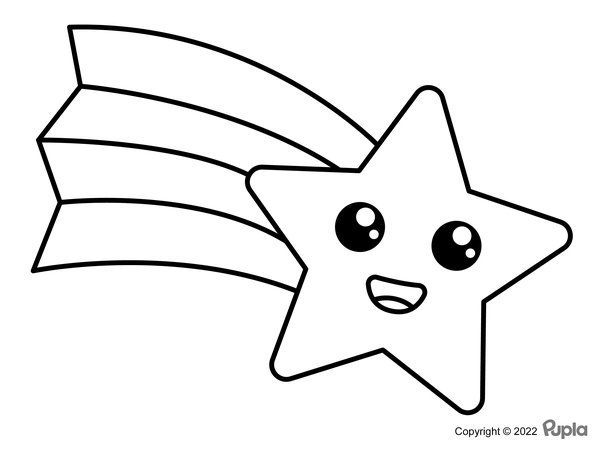 Estrella Facil Y Bonita coloring page for children