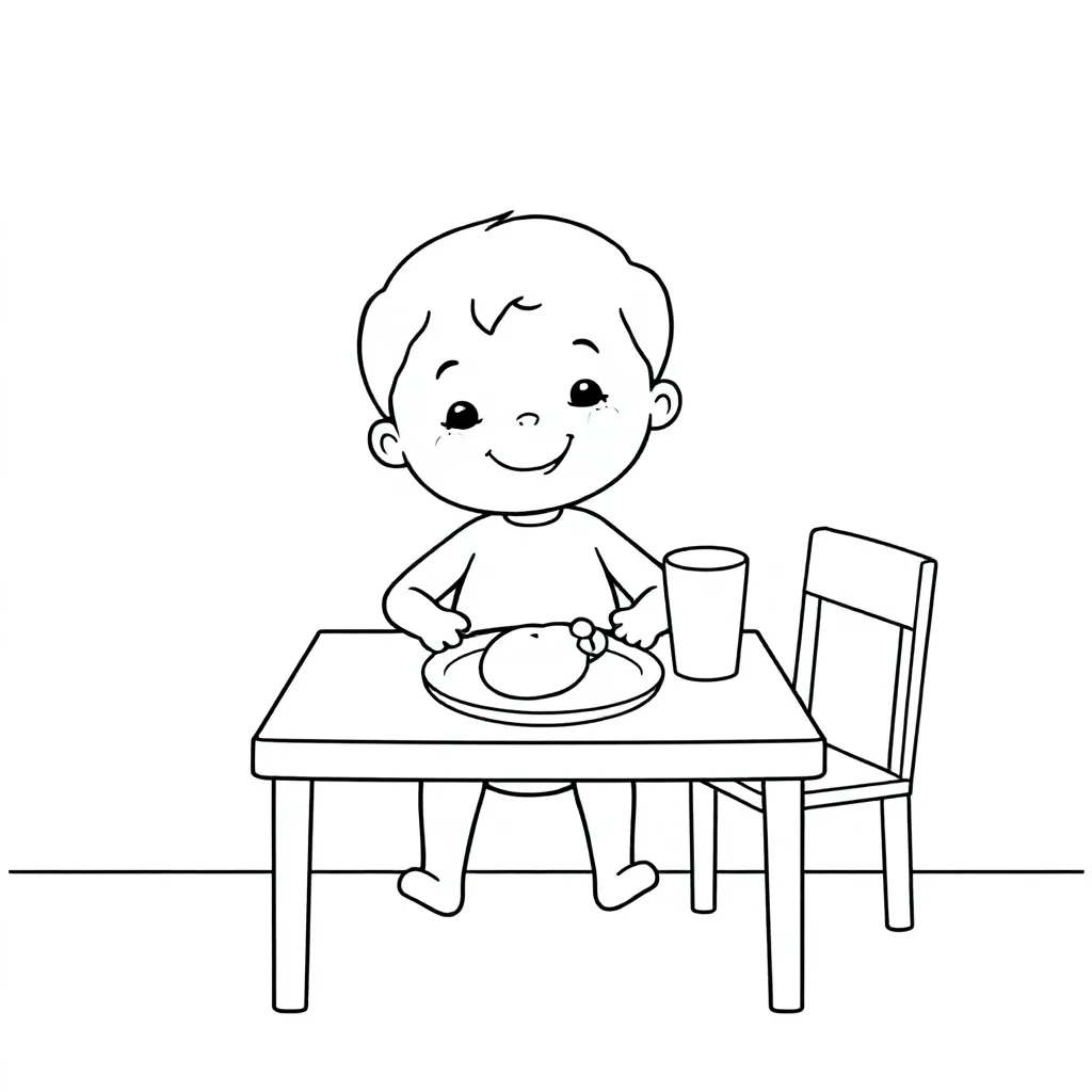 Feuille de coloriage pour enfants