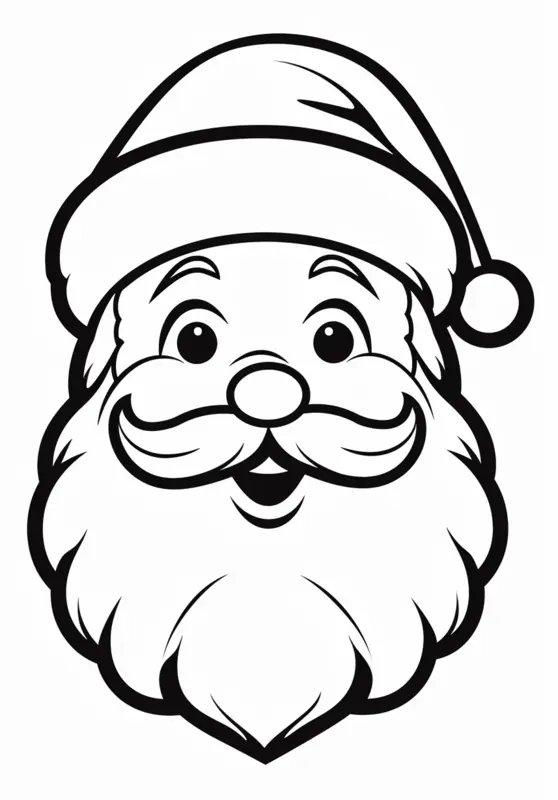 Feliz Papa Noel coloring page for children