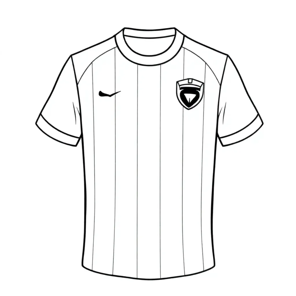 Feyenoord shirt coloring page for children