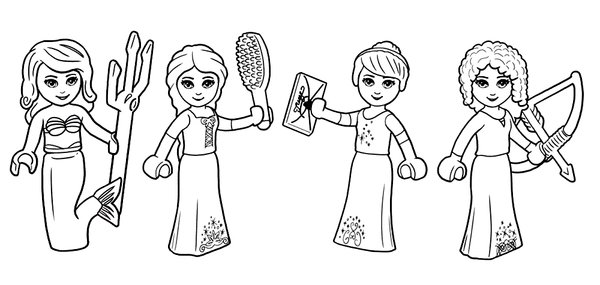 Figuras De Lego Friends coloring page for children