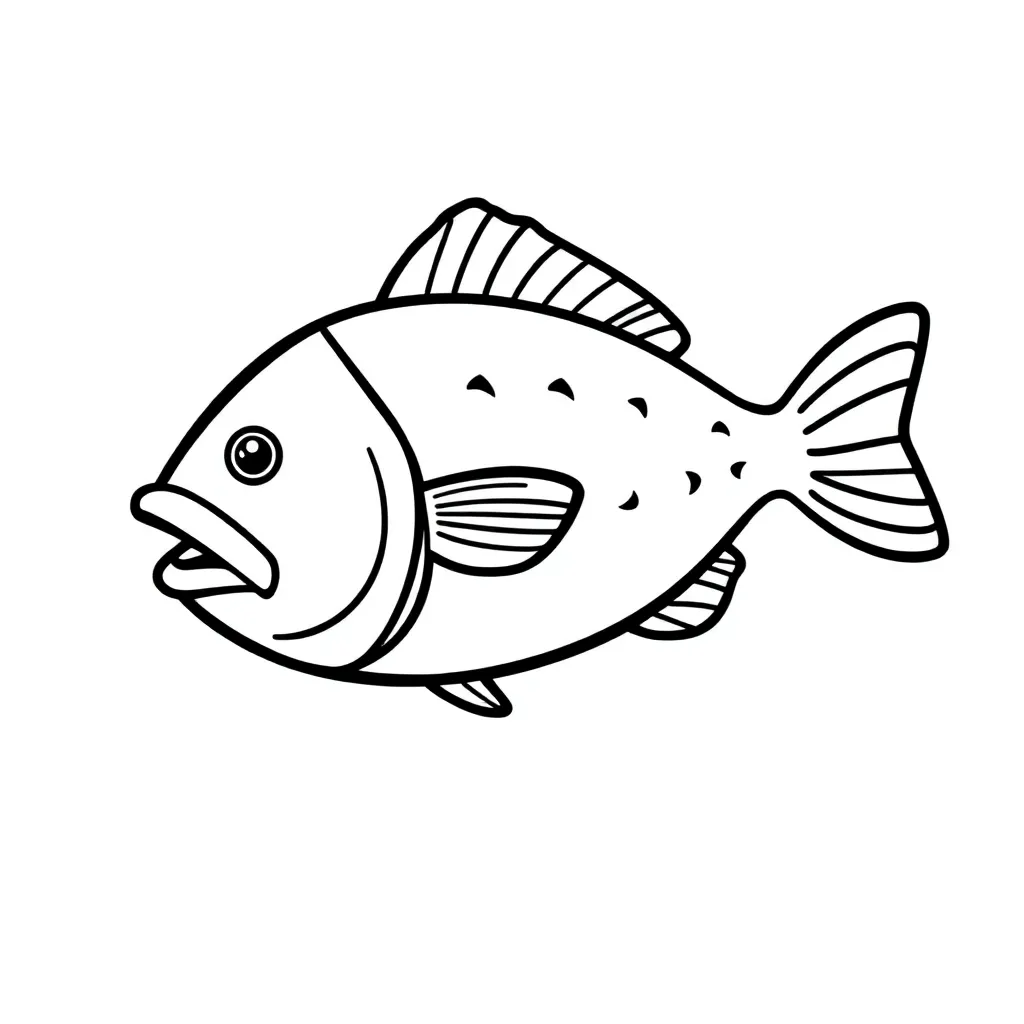 Fish Hooks Cartoon Creatief Tekenen Kinderen coloring page for children