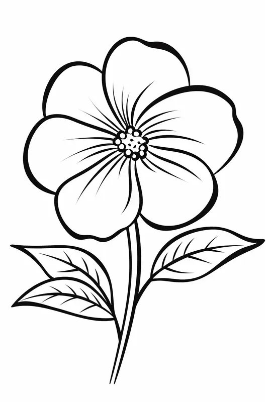 Fleur De Violette coloring page for children