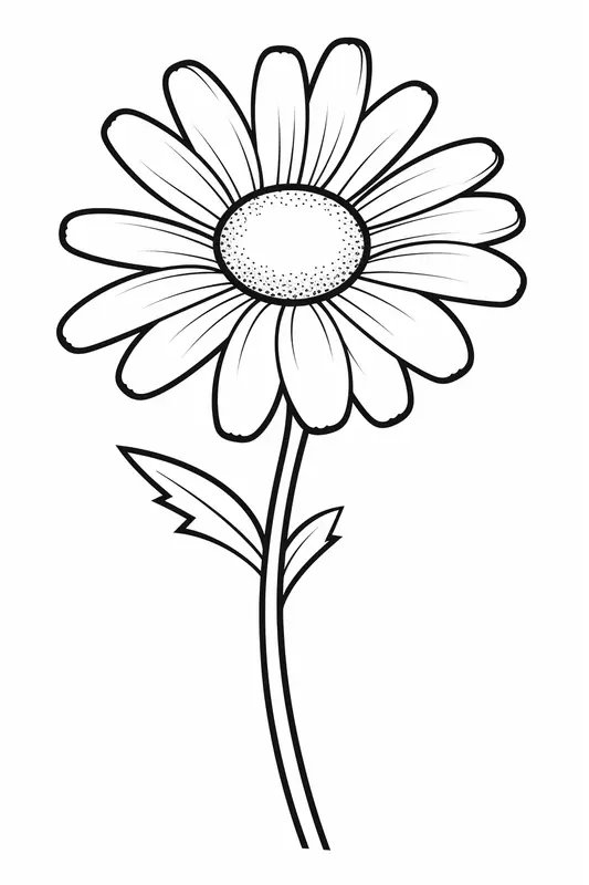 Flor De La Margarita coloring page for children