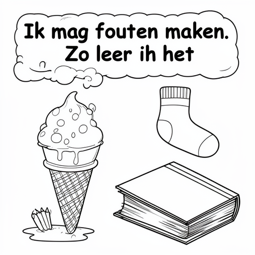 fouten kleurplaat voor kinderen