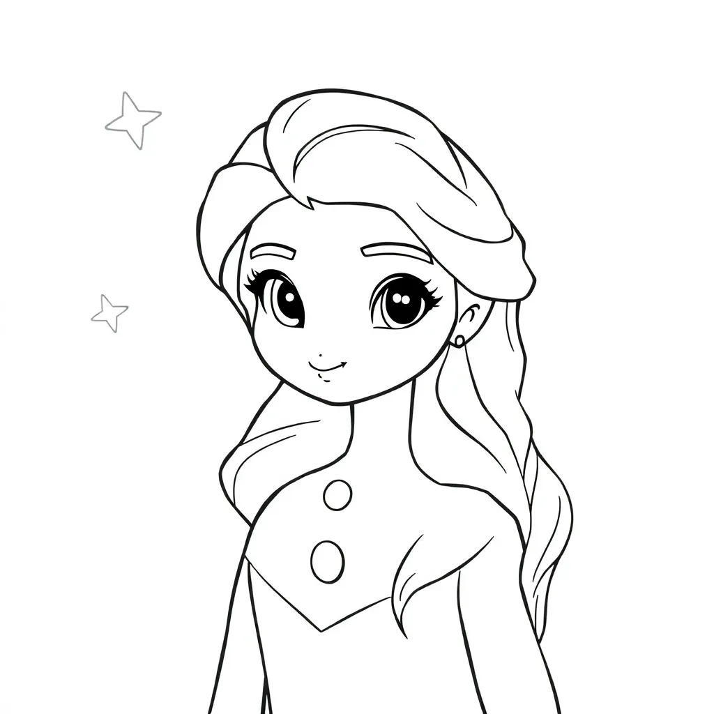 Free Frozen Anna Elsa Disney Coloring Pages for Kids' Parties