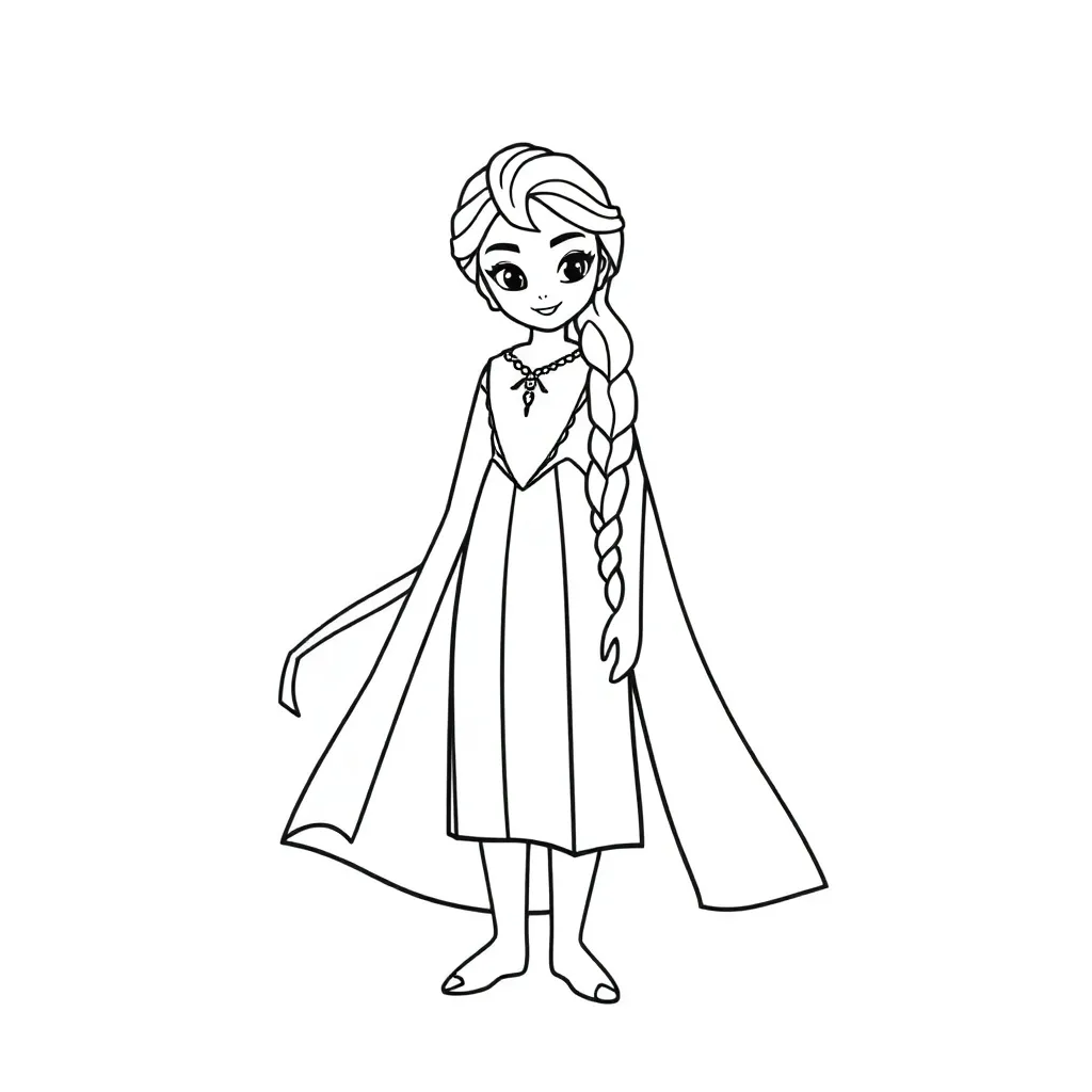 Frozen Prinses Avontuur Disney Magisch coloring page for children