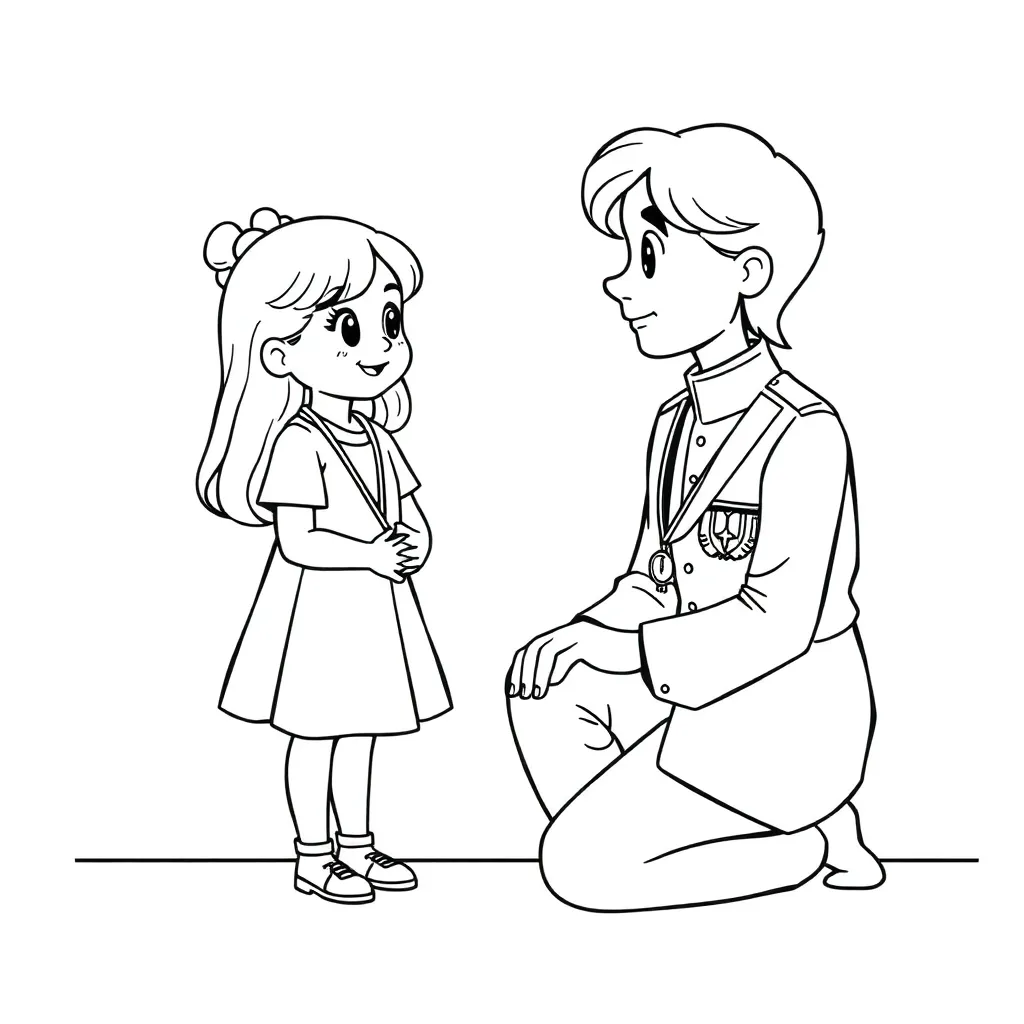 Feuille de coloriage gratuite Aventures de contes de fées de Frozen Personnages Fantasie Colorier